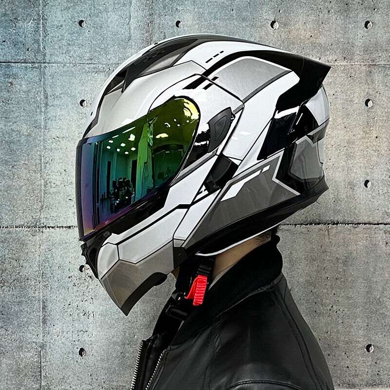 CyperPunk / 3C DOT Full Face Dual Visors Unisex Bluetooth Motorcycle Helmet