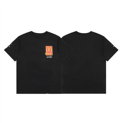Travis Scott Short Sleeve T-Shirt X McDonald’s High Street Loose Printed Tee