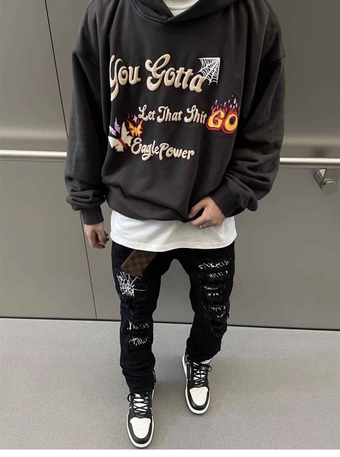 2023SS AMIRI Bone Shoes Lychee Grain Top Layer Cowhide Low-top Leisure Board Shoes