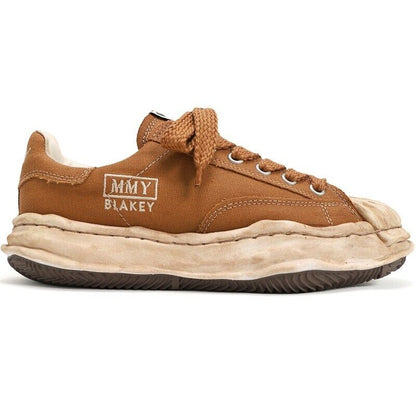 Mitsuharu Sanyuan Vintage Unisex Distressed Shell-Toe MMY Canvas Shoes Sneakers