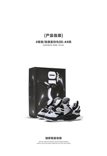 ADC Da Vinci: Whale Series Tiger Whale /Original Street Durable Non-slip Loafers