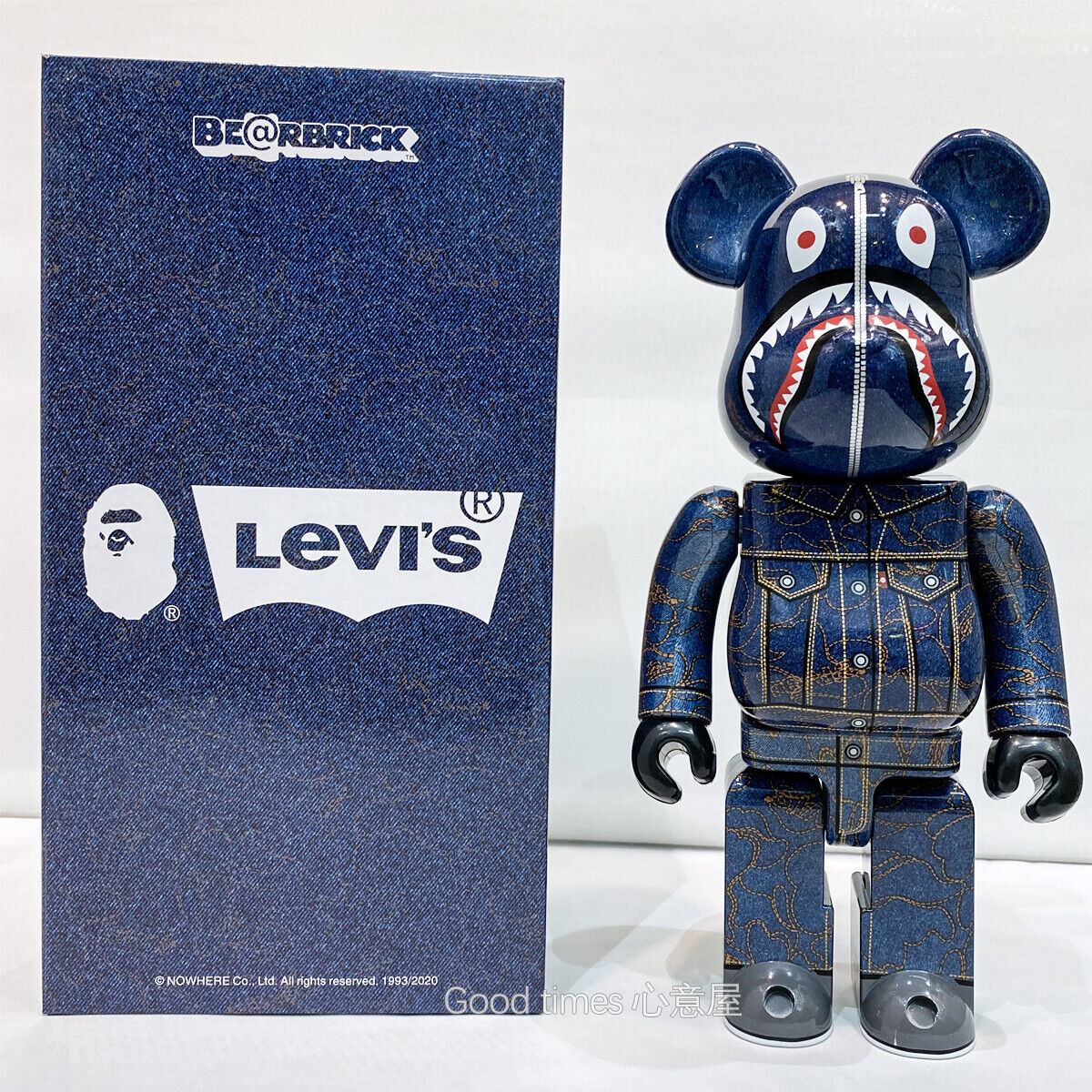 Bearbrick 400% X KAW Set:Building Block Violent Bear Toy Decorative Figurine Gift