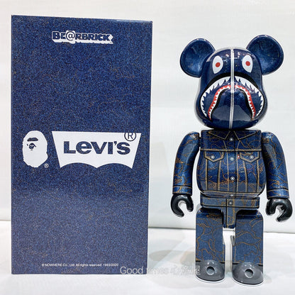 Bearbrick 400% X KAW Set:Building Block Violent Bear Toy Decorative Figurine Gift