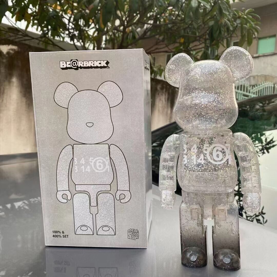 BE@RBRICK 400% Violent Bear Display: Building Block Bear/Ocean Figure Doll Gift - DM for Style