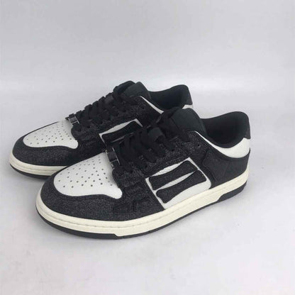 2023SS AMIRI Bone Shoes Lychee Grain Top Layer Cowhide Low-top Leisure Board Shoes