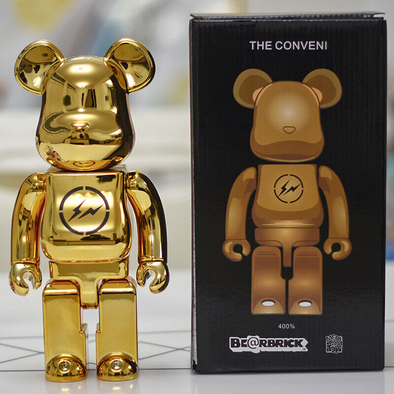 Bearbrick 400% Violent Bear x Tom&Jerry Plated Building Block Bear Figurine Gift - Fragment