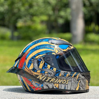 Future Serie / Dark Knight Plated 3C DOT Full Face Helmet Motorcycle All-Season