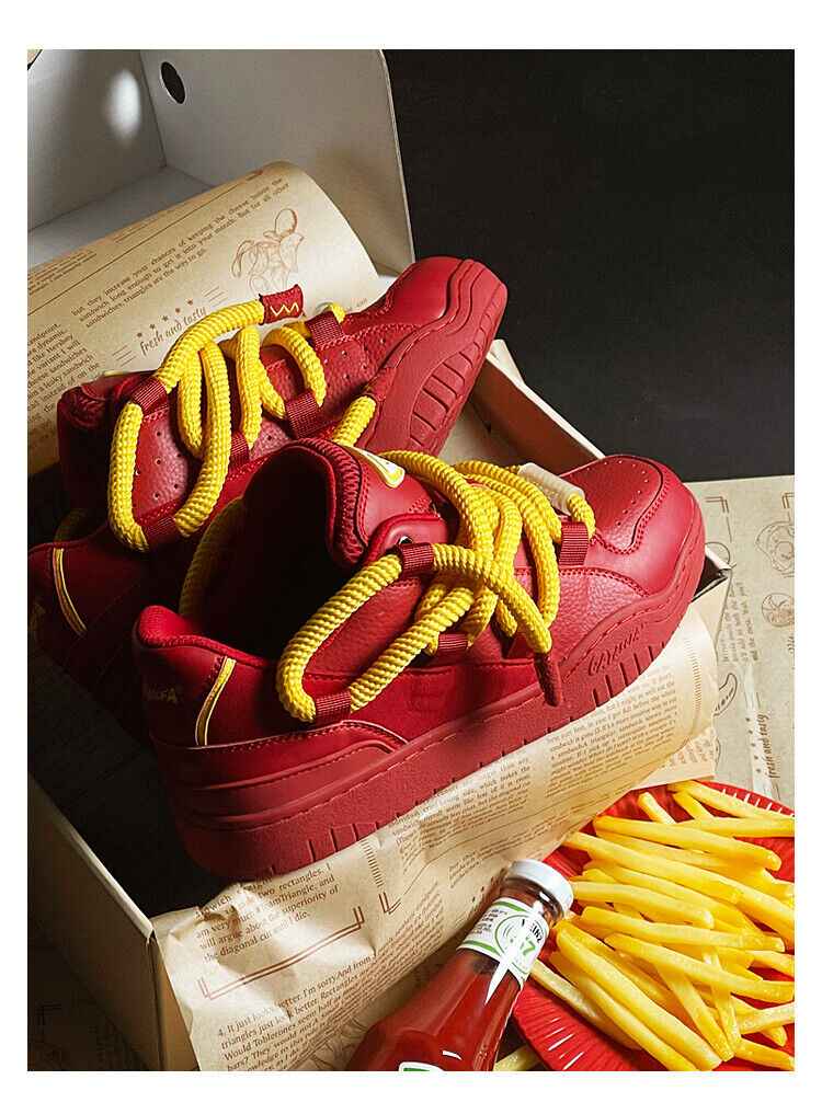 Cat &Sofa: Dirty Braids/Rotten Tomato Bread Shoes Skateboard Sporty Sneakers - Size avaliable 35~45