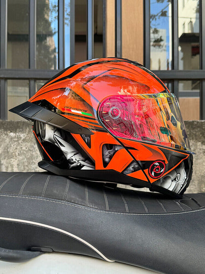 Ice Age 3C DOT Approve Full Face Dual Visors Unisex Bluetooth Motorcycle Helmet
