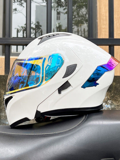 CyperPunk / 3C DOT Full Face Dual Visors Unisex /Bluetooth Motorcycle Helmet