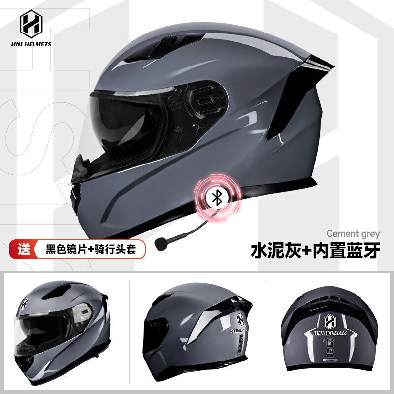 HNJ Motorcycle Helmet Unisex/ All-Season Riding/ Bluetooth-Avaliable/3C DOT ECE