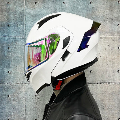 CyperPunk / 3C DOT Full Face Dual Visors Unisex /Bluetooth Motorcycle Helmet