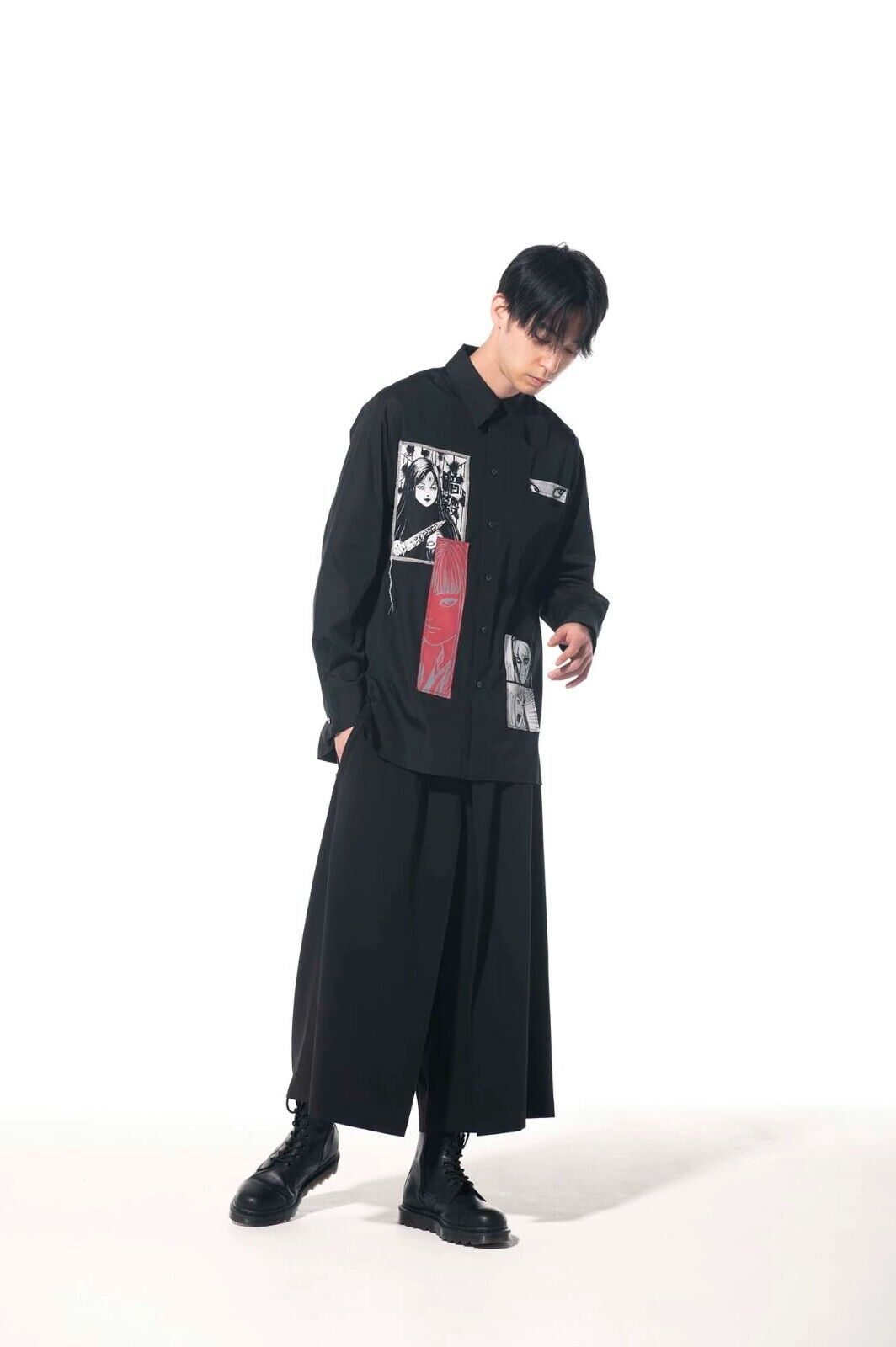 Yohji Yamamoto SYTE 21ss X Ito Junji Manga Tomie Long Sleeve Shirt