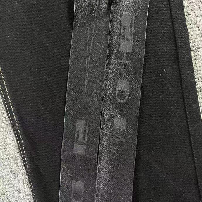 RO Rick Owen Wax-Coated Handcrafted Denim Jeans Slim Flare Stretch Leanfit Wokkvibe 91YI