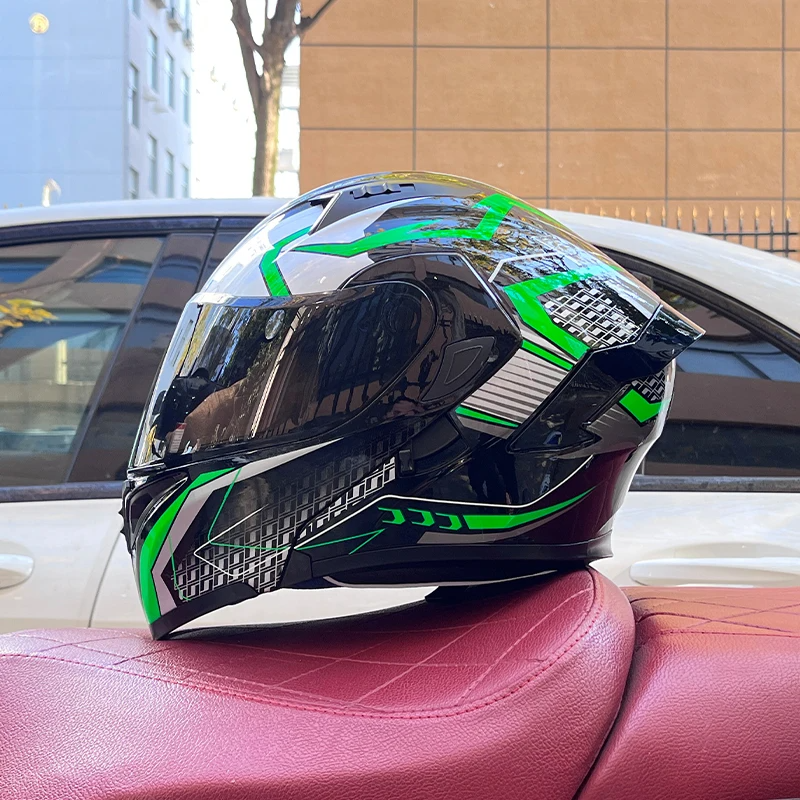 Soul Eater - 3C DOT Dual Visors Unisex LVS Bluetooth Full-Cover Motorcycle Helmet