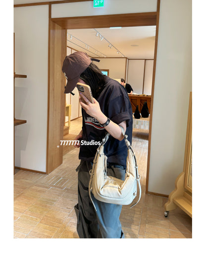 24FW LEM Horn Croissant Bag –Minimalist Casual Commuter Crossbody Large Capacity