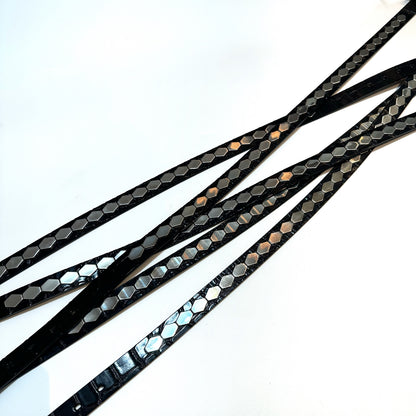 UNDERCOVER AW06 AFFA Archive Belt Scale-Embossed Crocodile Leather Armor Plating