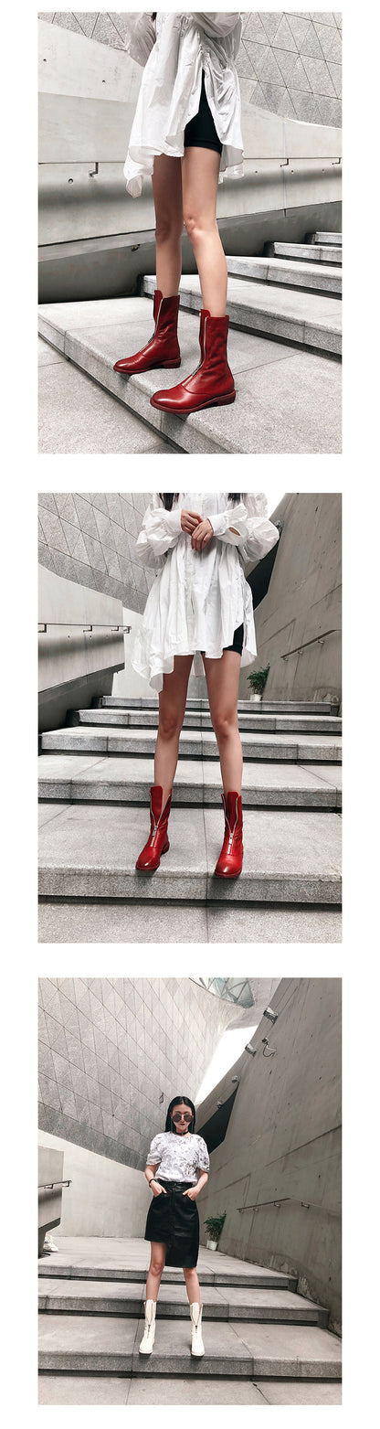 310 Horse Leather Origin Guidi Front Zip Ankle Boots – Short Boots for Women