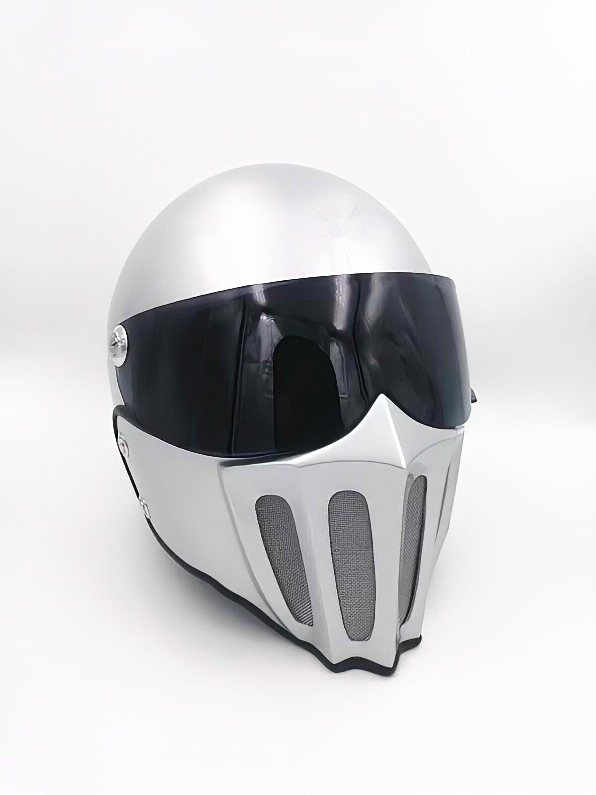 McKense Venom Anti-Fog Cruiser Motorcycle Helmet – Retro German Fiberglass Design