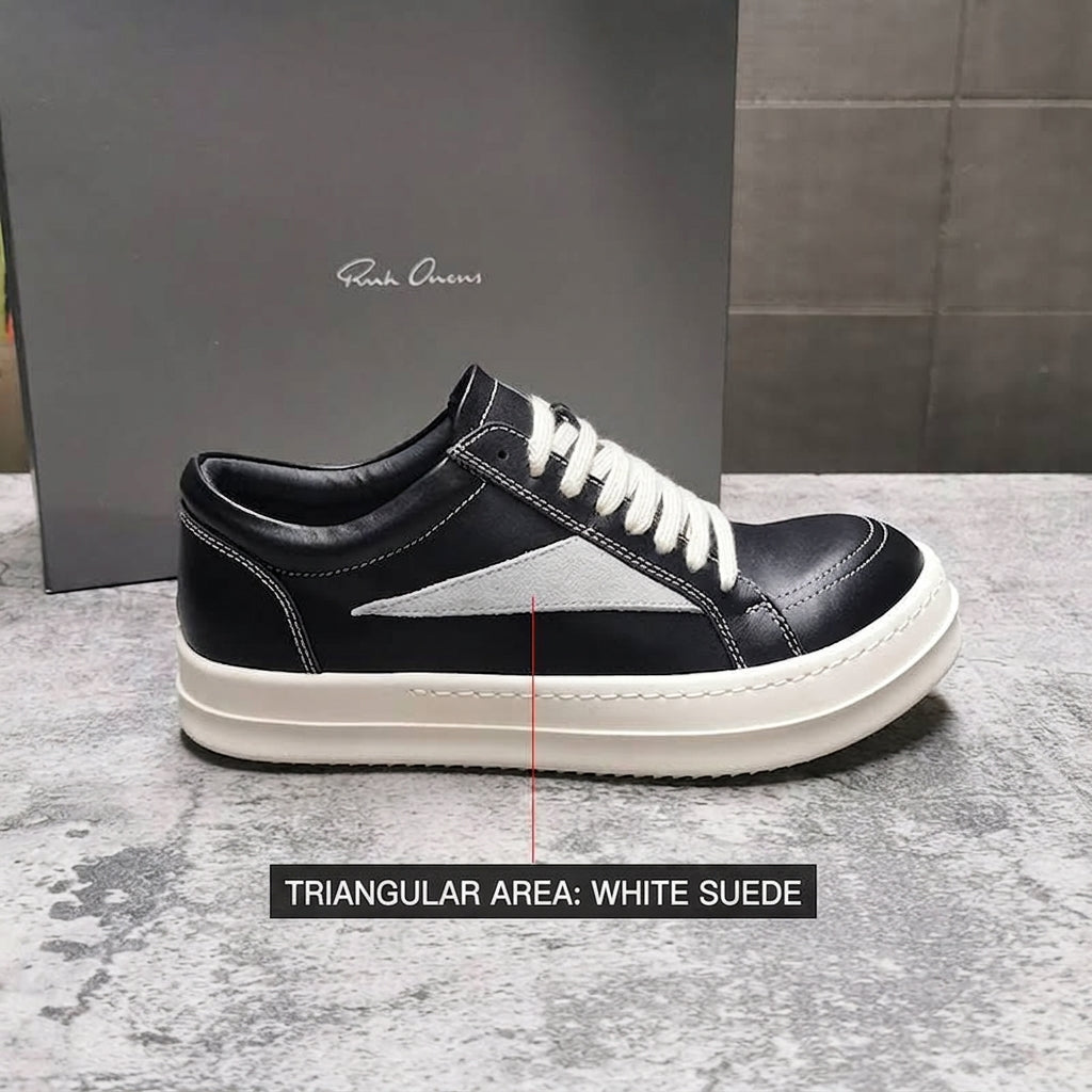 RO 22SS Vintage Leather Low-Top Sneaker Rick Owens