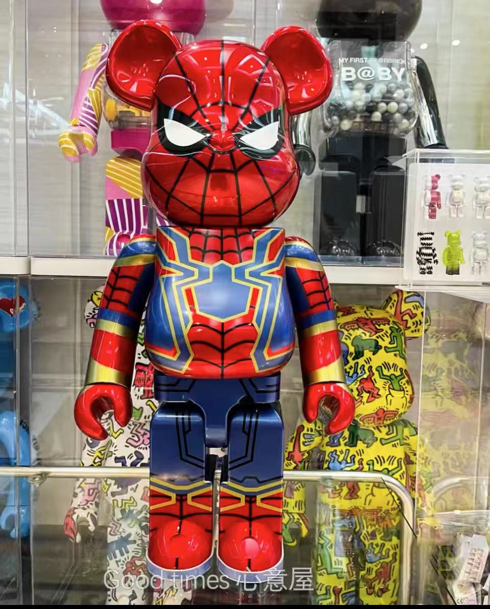 BE@RBRICK 1000% Building Block Figure 70CM | Limited Edition Collectible Bear Toy - Spider man