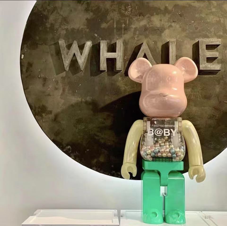 BE@RBRICK 1000% Building Block Figure 70CM | Limited Edition Collectible Bear Toy - Apricot BabyG