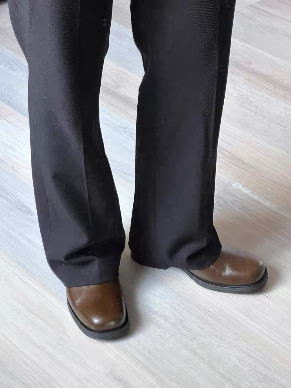 Our Legacy "Camion" Style Boots - Brown Leather Mid-Calf Chelsea