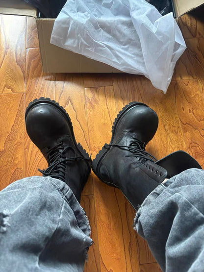 New 24FW Stomper Boots – Imported Vegetable-Tanned Tumbled Leather