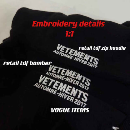 Revised Vetements Pentagram Bomber - Cropped Hooded Jacket  