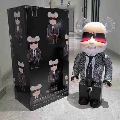 BE@RBRICK 1000% Building Block Figure 70CM | Limited Edition Collectible Bear Toy - Lagerfeld