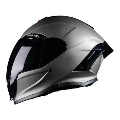 Mecha NBTK Motorcycle Helmet - Full-Cover Retro Design Bluetooth 3C DOT & Dual Visor
