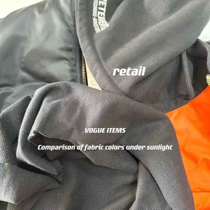 Revised Vetements Pentagram Bomber - Cropped Hooded Jacket  