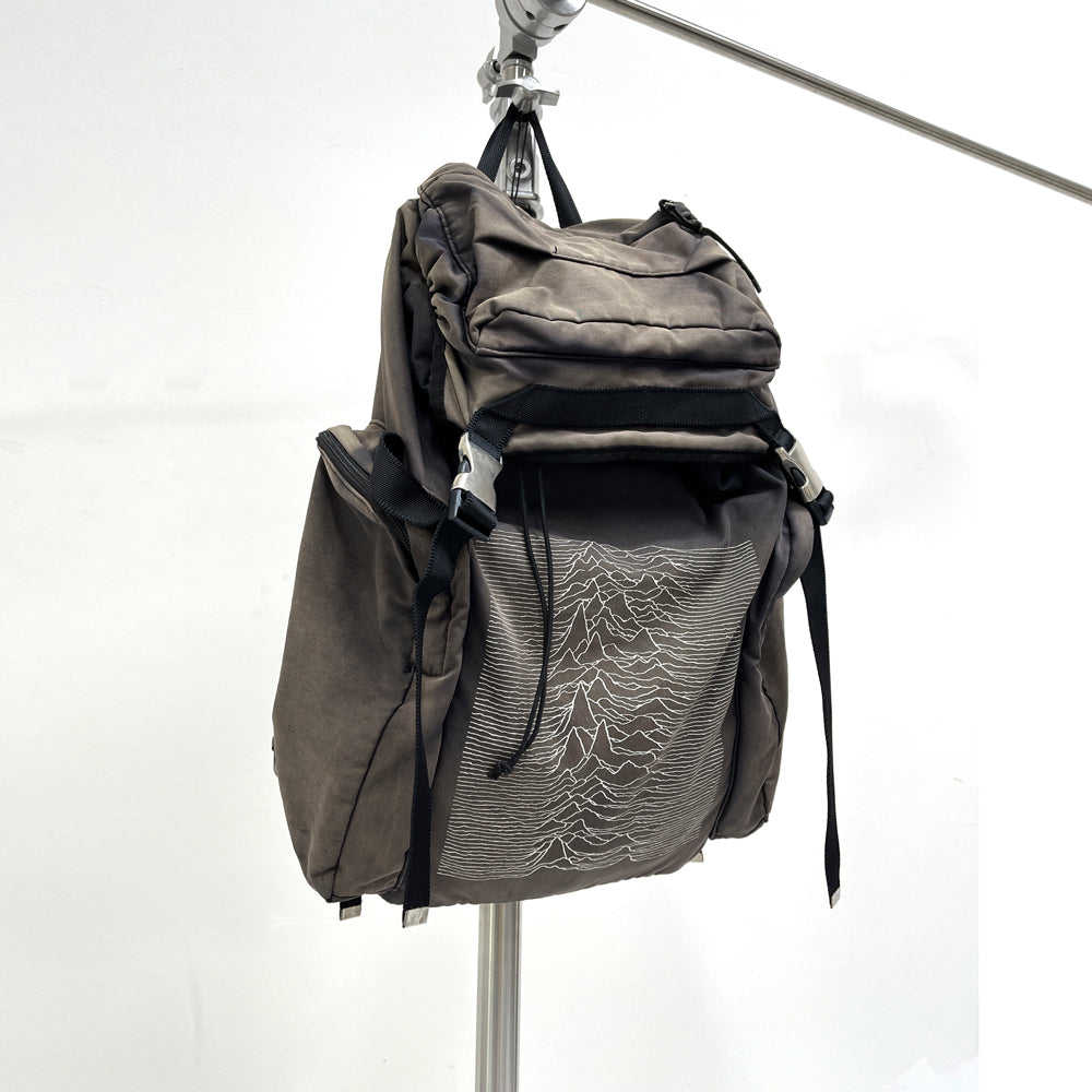Revised Undercover 09AW Archive Backpack - Ripple Effect Distressed  