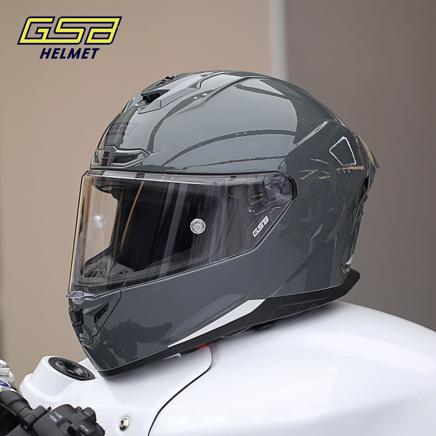 GSB G-361 Full Face Motorcycle Helmet - Urban Racing Aerodynamic Shell -  donclickin