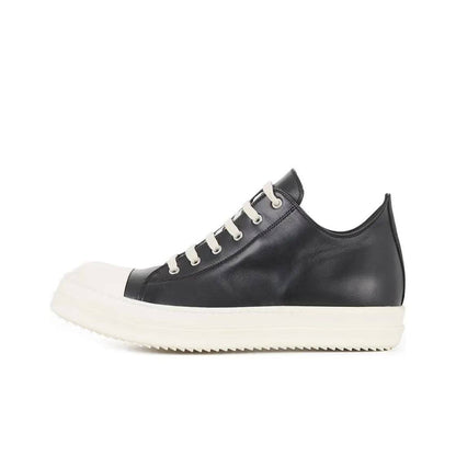 RO Mainline Leather Low Sneaker - RICK OWENS Vanilla Sole -  donclickin