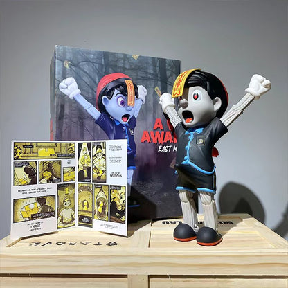 Mighty jaxx first kiss Wood Boy Art Toy - Valentine's Day Limited Edition Figure