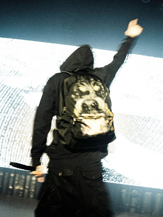 Opium GVC Rottweiler Graphic Backpack - Gothic Star Canvas Daypack 