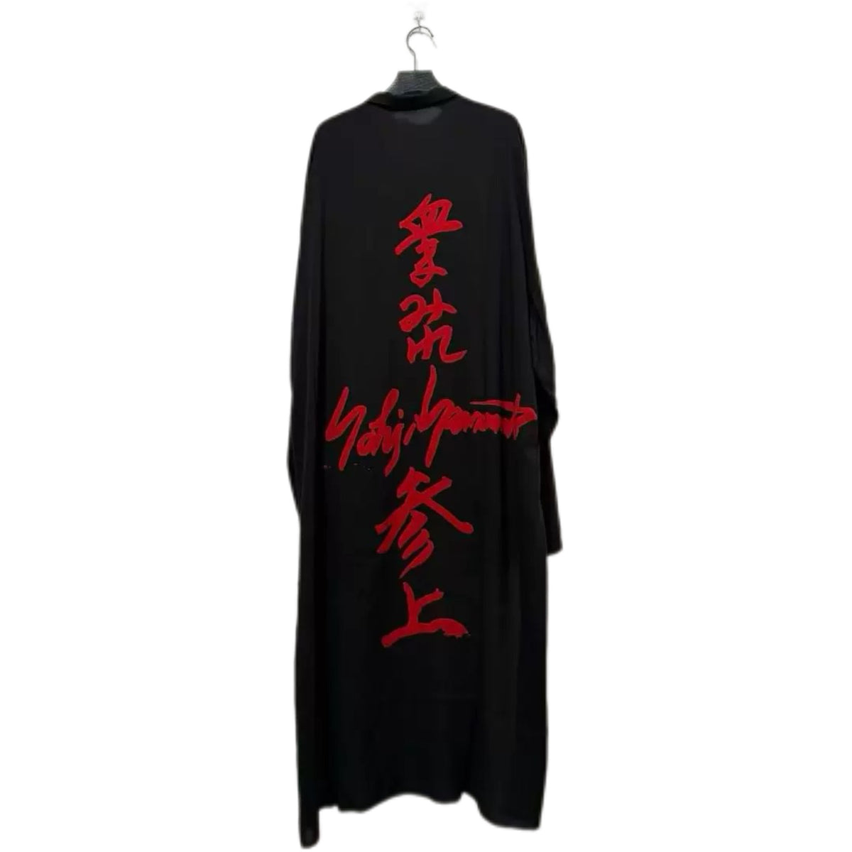 Yohji Crimson Splatter Long Shirt - Irregular Darkwear Trench 