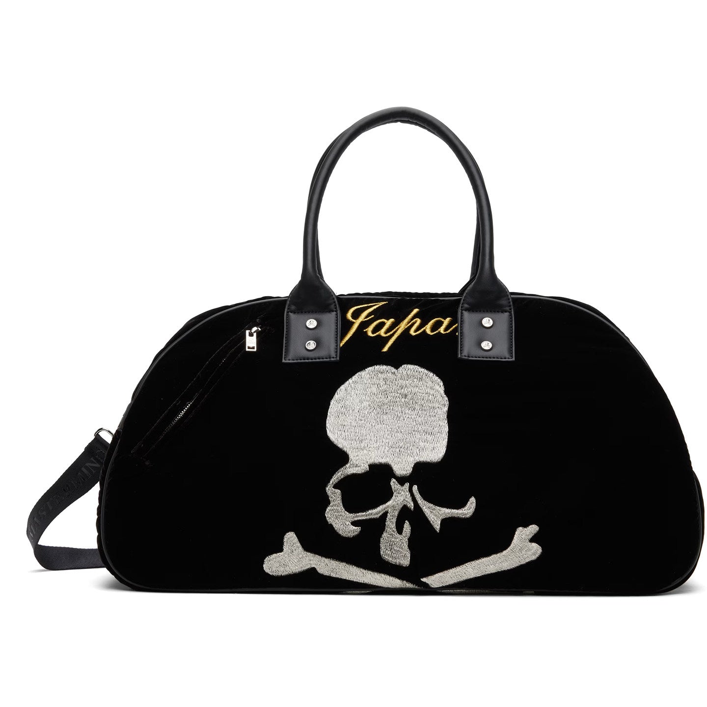 MMJ Mastermind Archive Velvet Skull Shoulder Bag - Darkwear Travel Duffle 