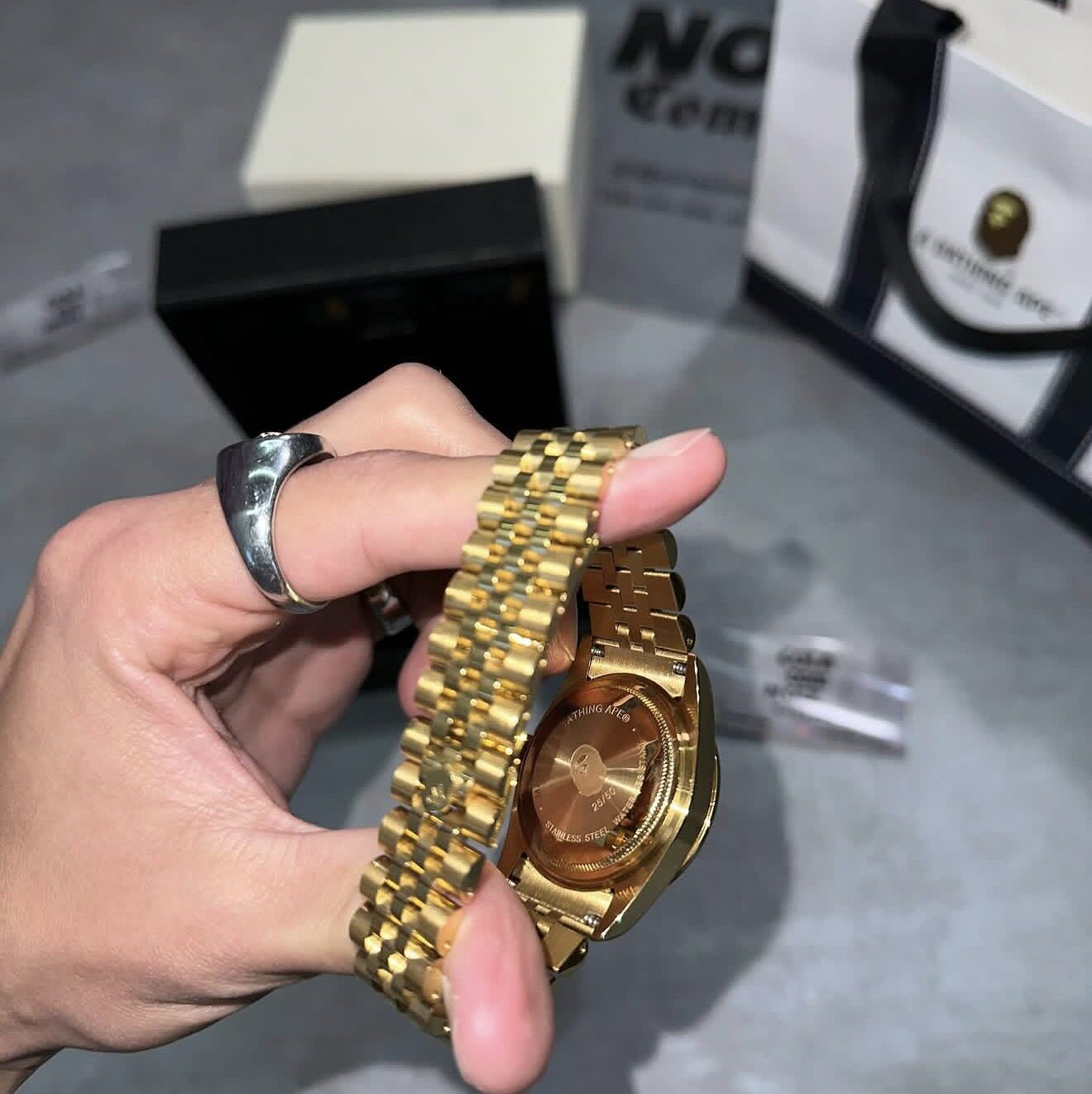 Type 7 BAPEX Watch - Iced Out Automatic Mechanical Watch 