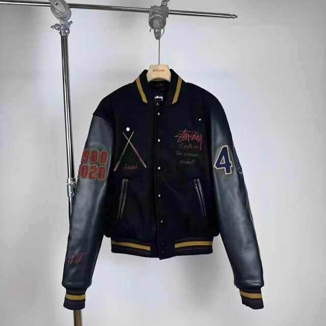 Revised 40th Anniversary 8-Ball Varsity Jacket - Premium Napa
