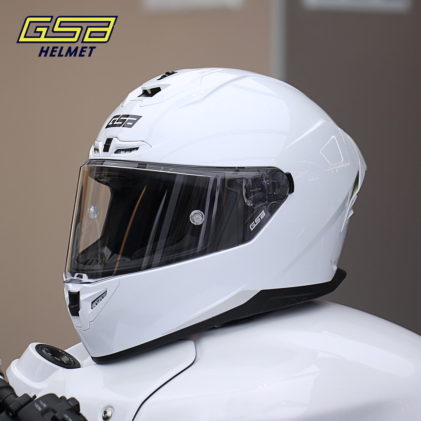 GSB G-361 Full Face Motorcycle Helmet - Urban Racing Aerodynamic Shell -  donclickin
