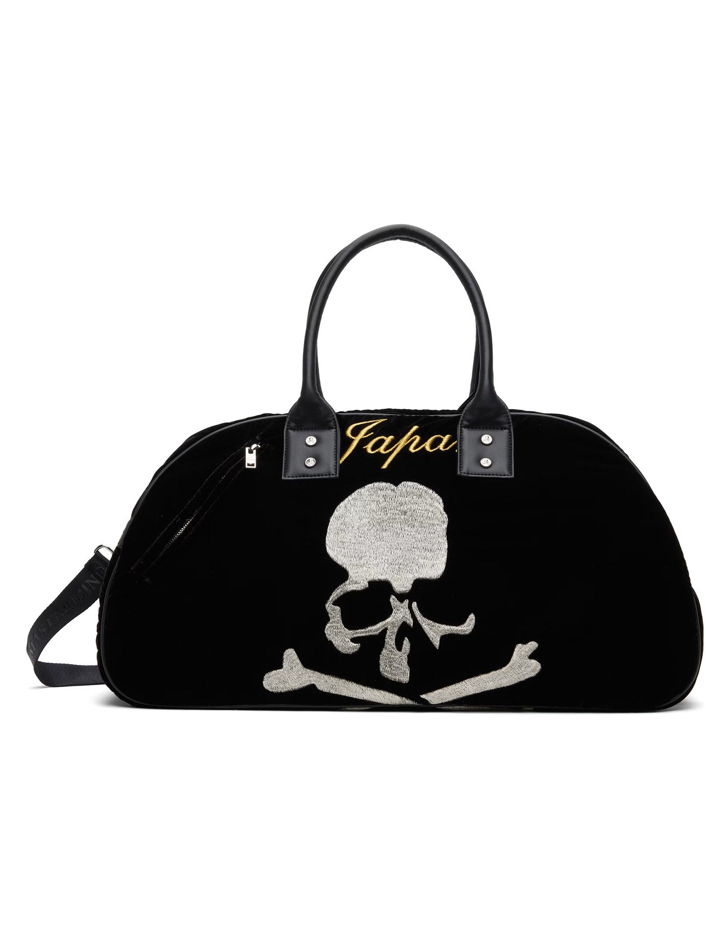 MMJ Mastermind Archive Velvet Skull Shoulder Bag - Darkwear Travel Duffle 