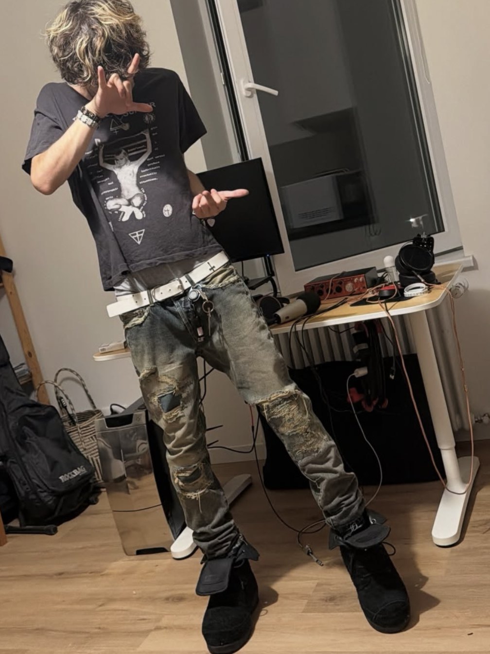 BAZO_1199 Bunny Boots - UDG Distressed Suede & Top-Grain Leather 