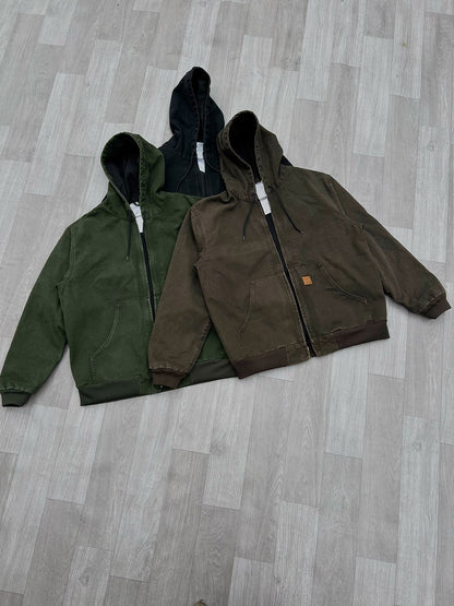 Revised Carhartt Vintage J130 / J25 Sandstone Active Jacket - Washed Canvas  