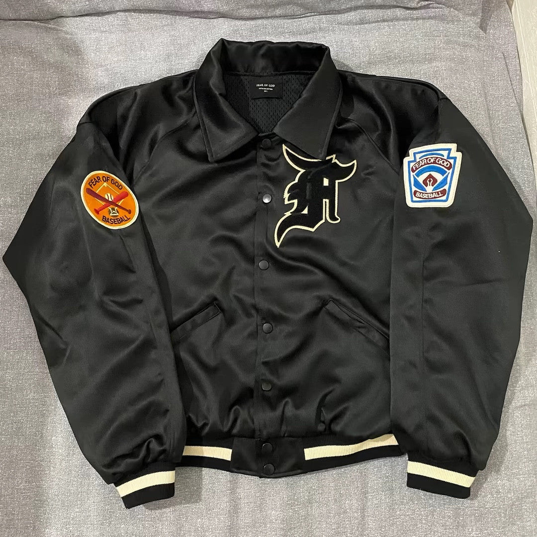 FOG Satin Manuel Bomber Jacket - Fifth Season Cropped Fit - donclickin