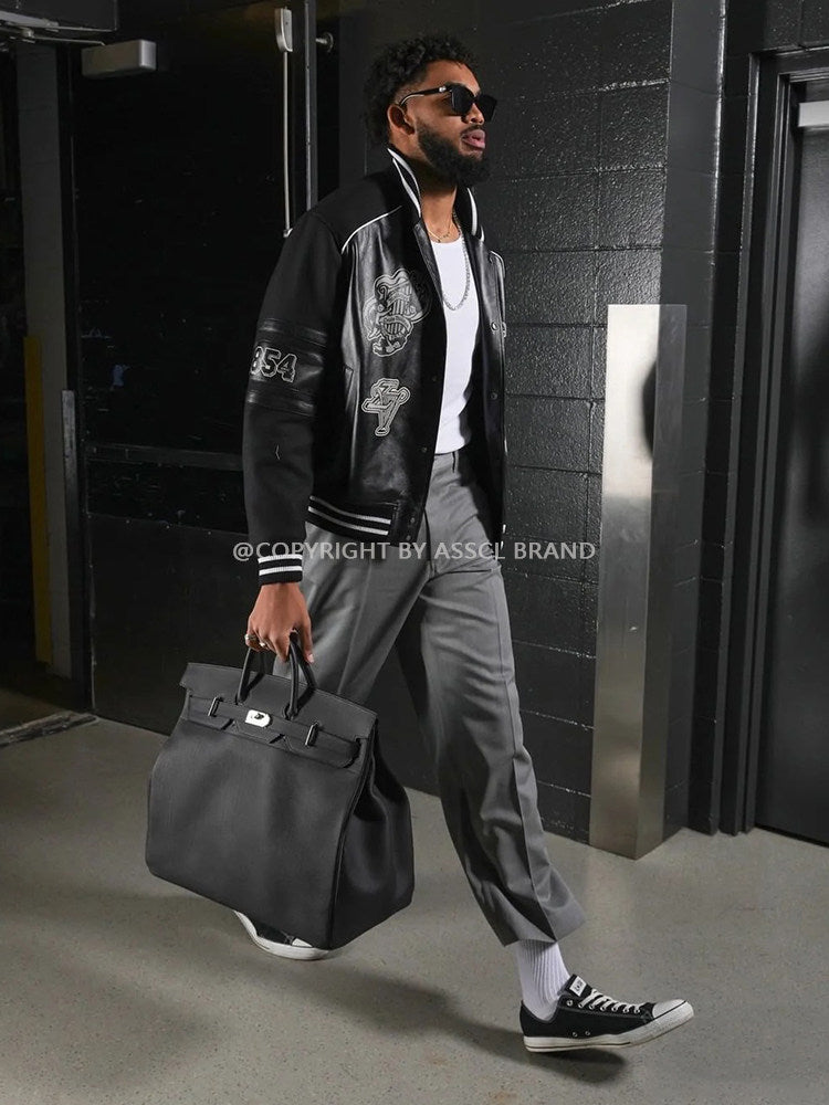 Archive Padlock Weekender - Oversized Lychee Leather Commuter Gym Bag 