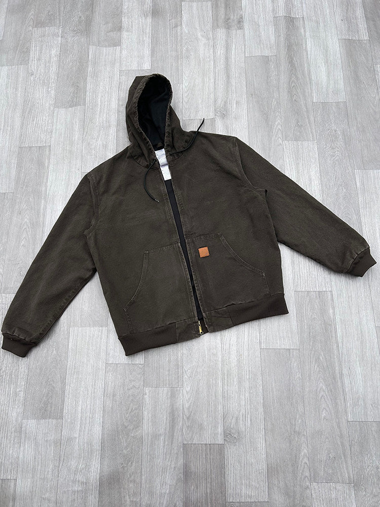 Revised Carhartt Vintage J130 / J25 Sandstone Active Jacket - Washed Canvas  