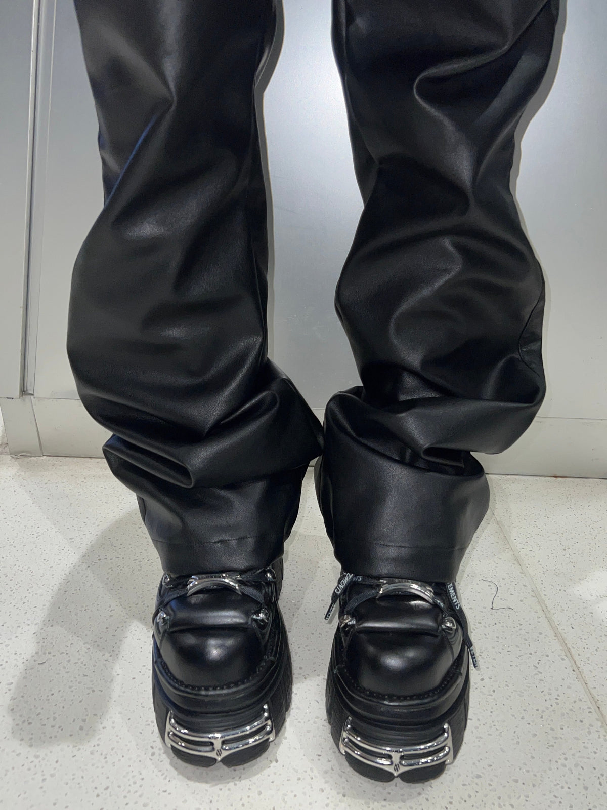 Vetements Horsehair Platform Shoes - Y2K Punk Metal Chunky Sneaker 