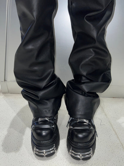 Vetements Horsehair Platform Shoes - Y2K Punk Metal Chunky Sneaker 